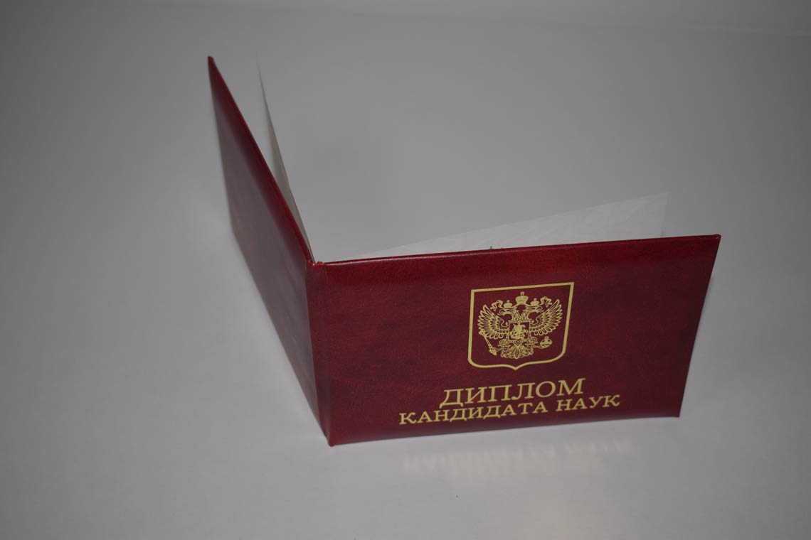 Диплом Кандидата Наук 2001-2012 в Альметьевске корка