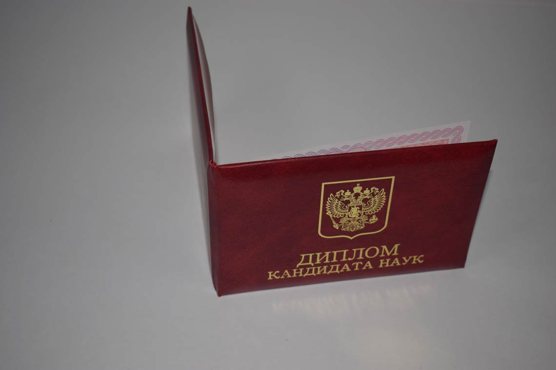 Диплом Кандидата Наук 2013-2016 в Альметьевске корка